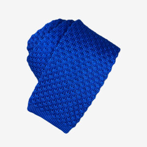 Krawatte - Elektrische Blau Strickkrawatte