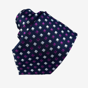 Krawatte - Geometrisch Blau Violett