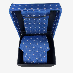 Set - Krawatte und Einstecktuch Marineblau