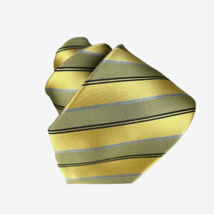 Krawatte - Gelb Gold Streifen