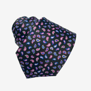 Krawatte - Seide Blaue Muster Paisley